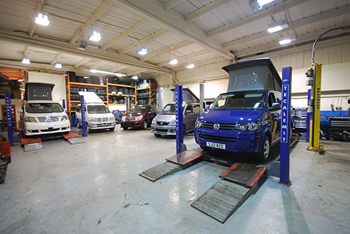 Calder Campers Ltd workshop